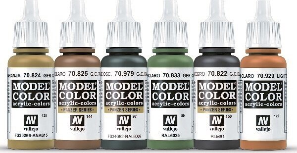 Vallejo - Wwii Paint Set - German Waffen Ss - 6X17 ML - 70207