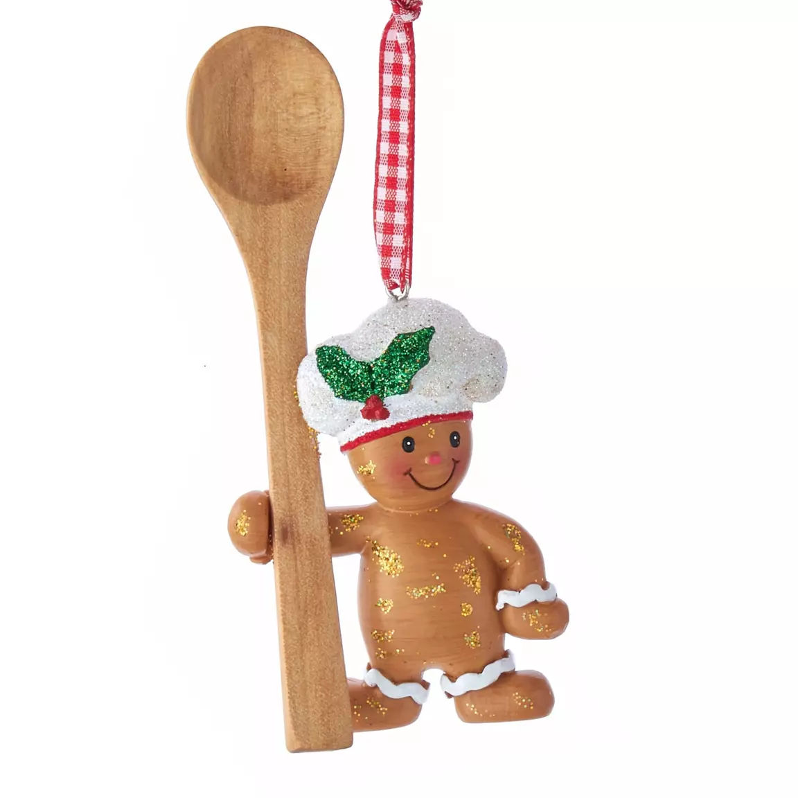 Suspension de Noël (H8 cm) Cuillère Marron