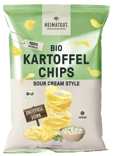 Heimatgut Bio Kartoffelchips Sour Cream Style