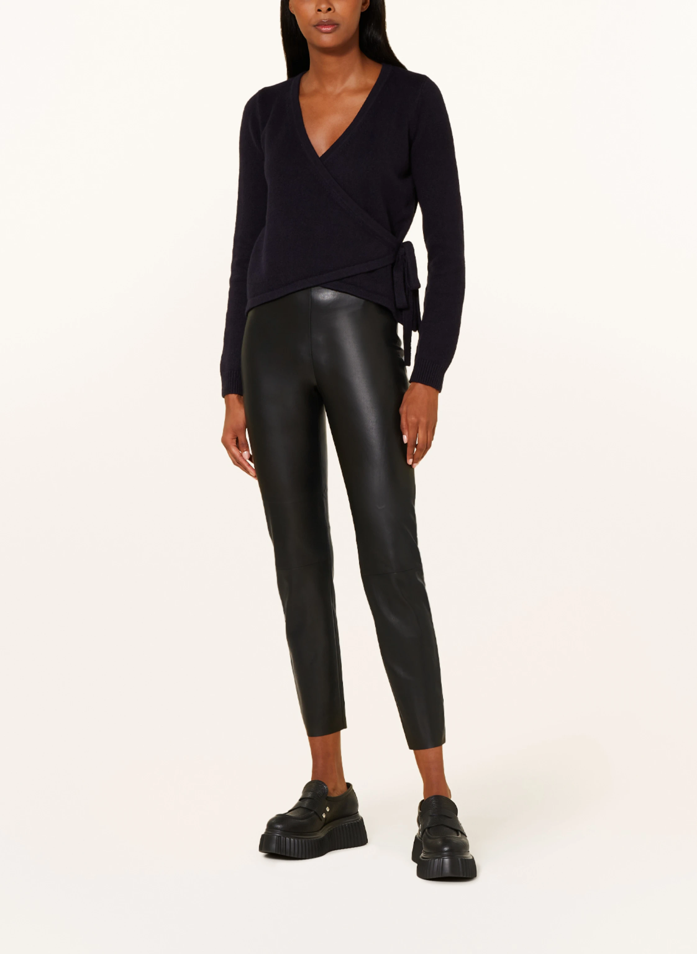 oui Leggings in Lederoptik