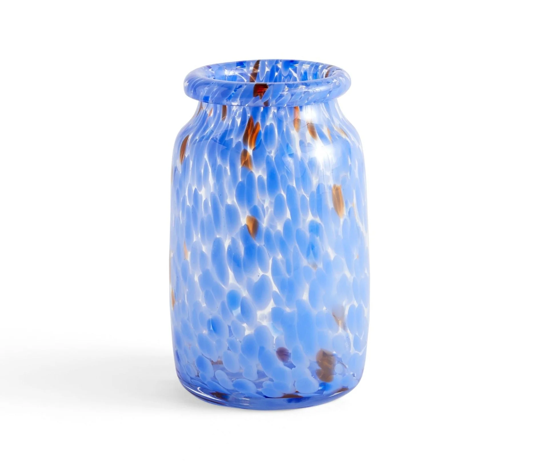 HAY  Splash Roll Neck vase, blå - M