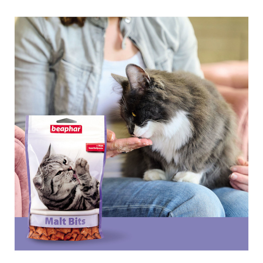 Petiscos Beaphar Malt Bits para Gatos