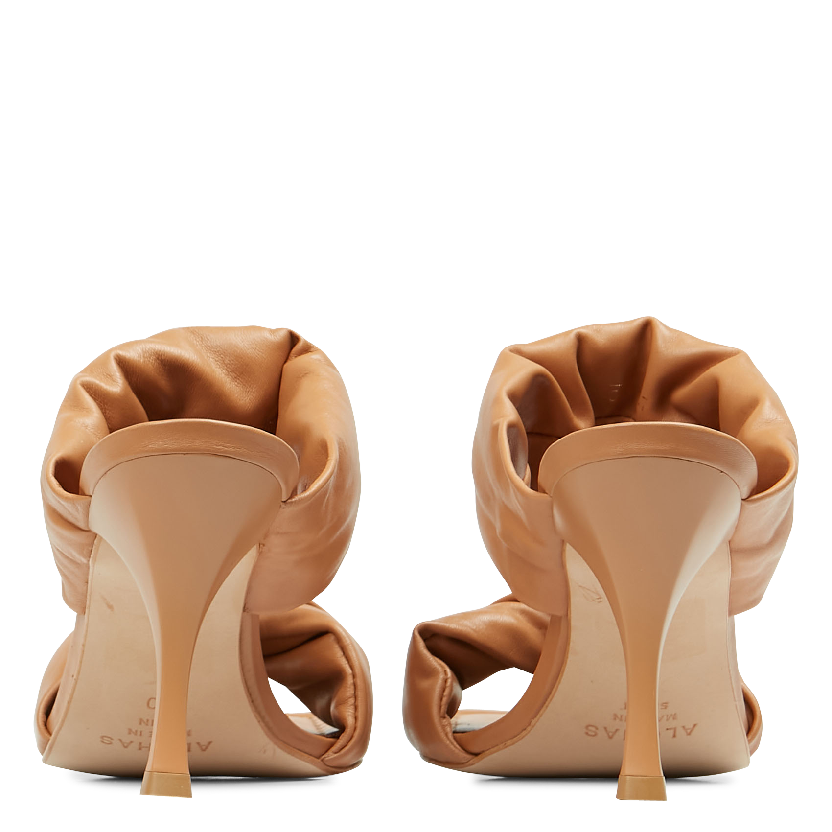 TWIST STRAP - Sandales hautes en cuir | Marron