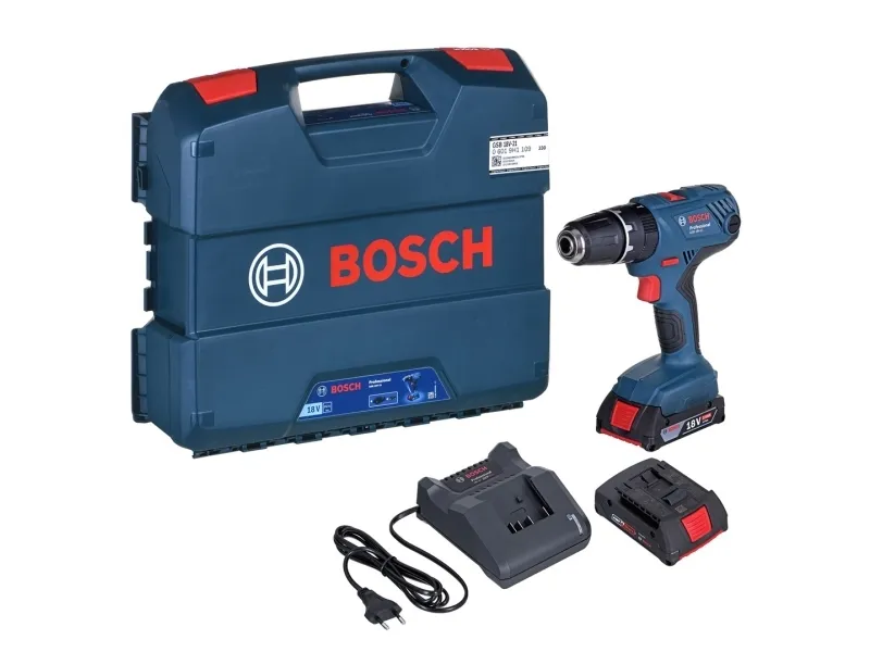 Bosch SLAGBOREMASKINE GSB 18V-21 2X2AH L-CASE
