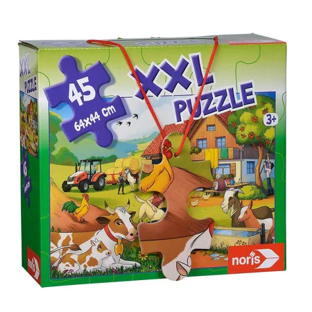 Noris Spiele XXL Puzzle Urlaub auf dem Bauernhof, 45 Teile