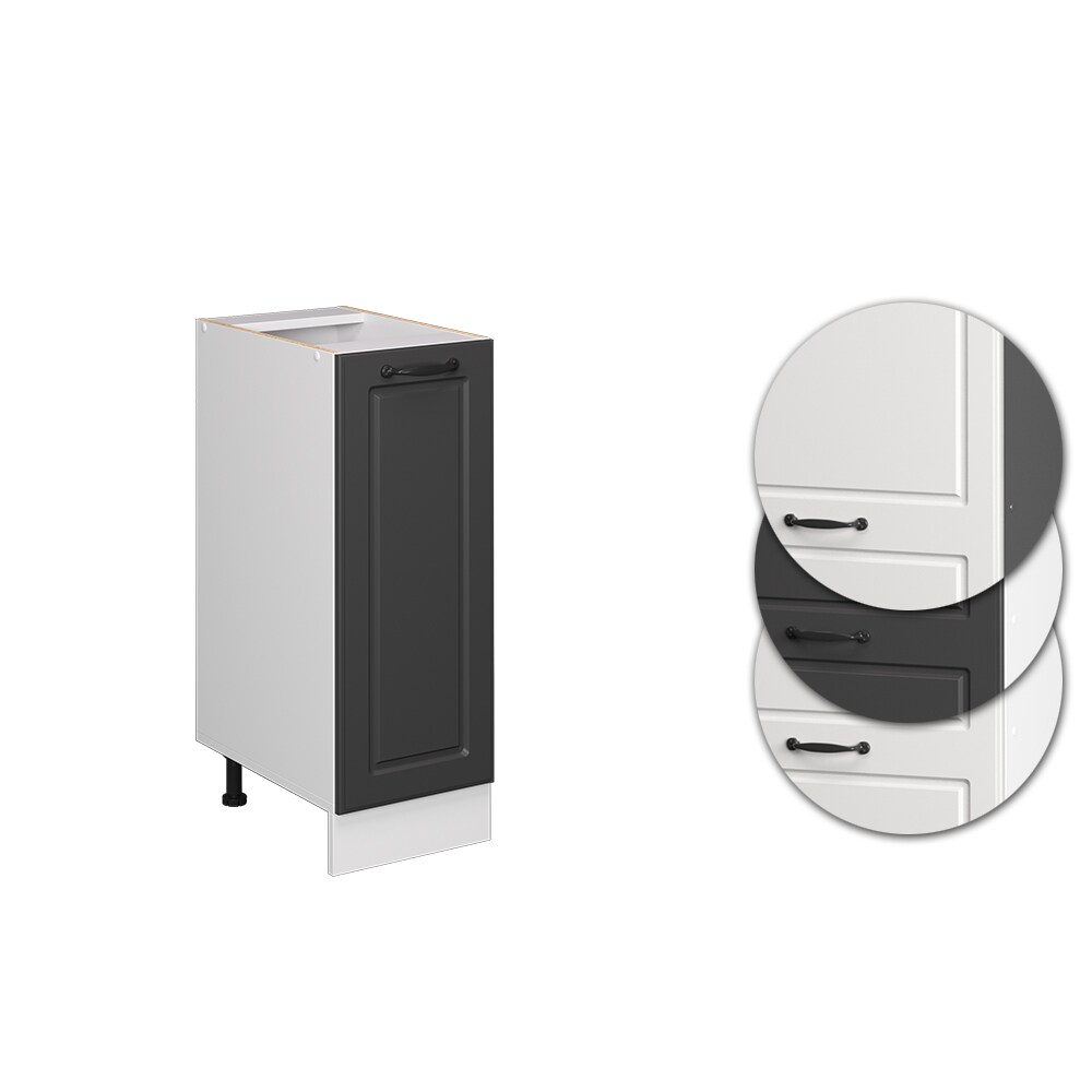 Vicco Apothekerunterschrank Küchenschrank Küchenzeile R-Line Landhaus 30 cm Weiß Anthrazit
