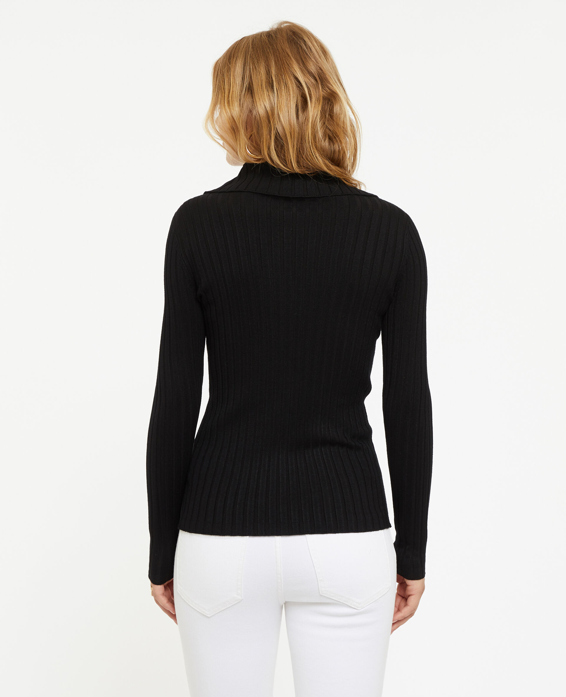 Gilet zippé col montant - Noir