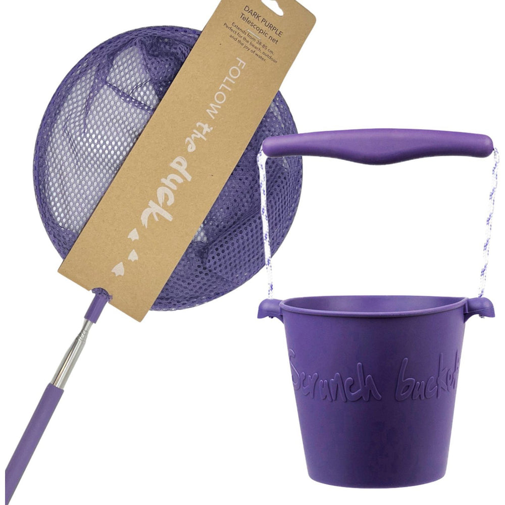 Køb Scrunch & Follow The Duck Dark Purple Spand Og Fiskenet Bundle