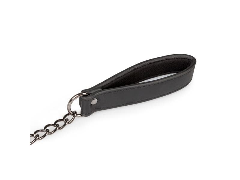 Easytoys Fetish Collection Fetisch Halsband mit Leine Schwa Hochwertiges Bondage-Halsband