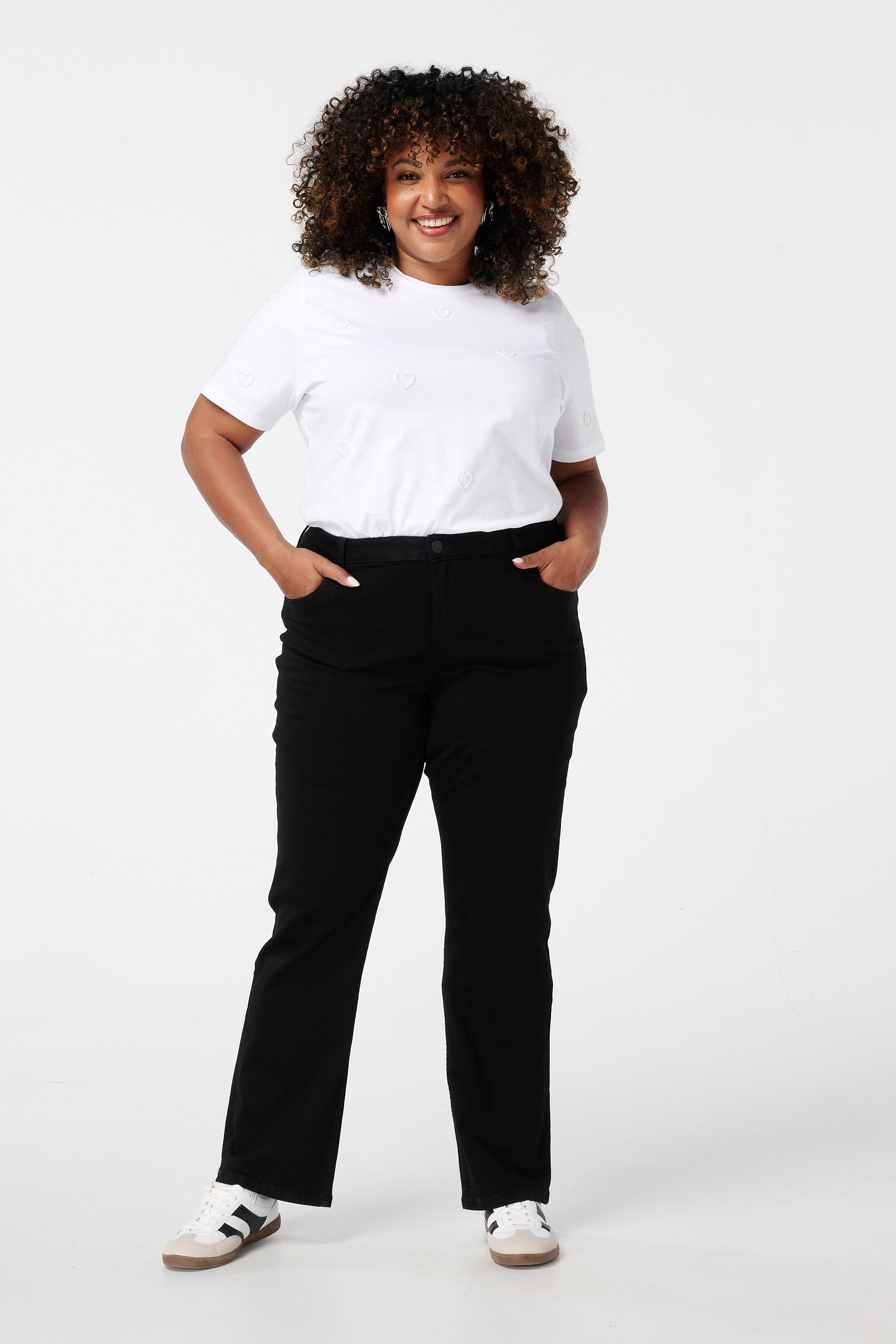 Straight leg jeans LILY Zwart