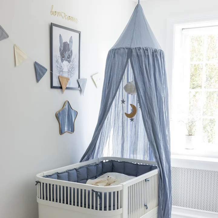 Sebra - Wimpel-Girlande, doppelseitig, L 250 cm, forest lake blue