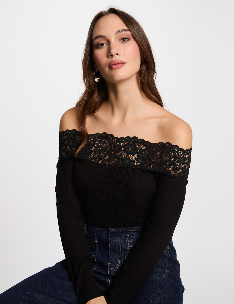 MORGAN<br>Camiseta de manga comprida