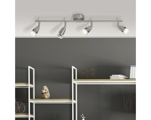 LED plafondspot 4x4W 4x250 lm 3000 KB 60 cm chroom/mat