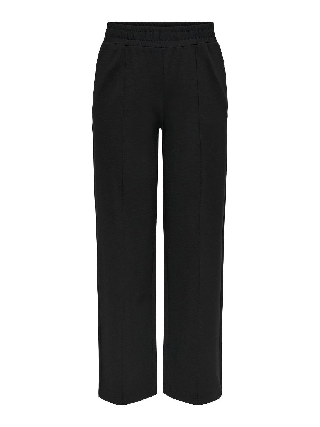 ONLPOPTRASH-SUKI Mittlere Taille Locker geschnitten Hose mit weitem Beinschnitt Black