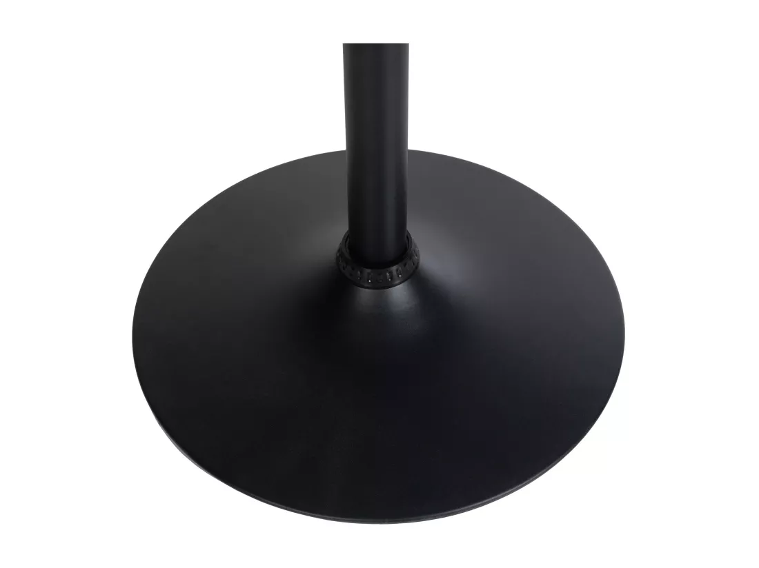 Table haute de bar - rond Ø 60 cm - Bois - Noir / Noir - rund