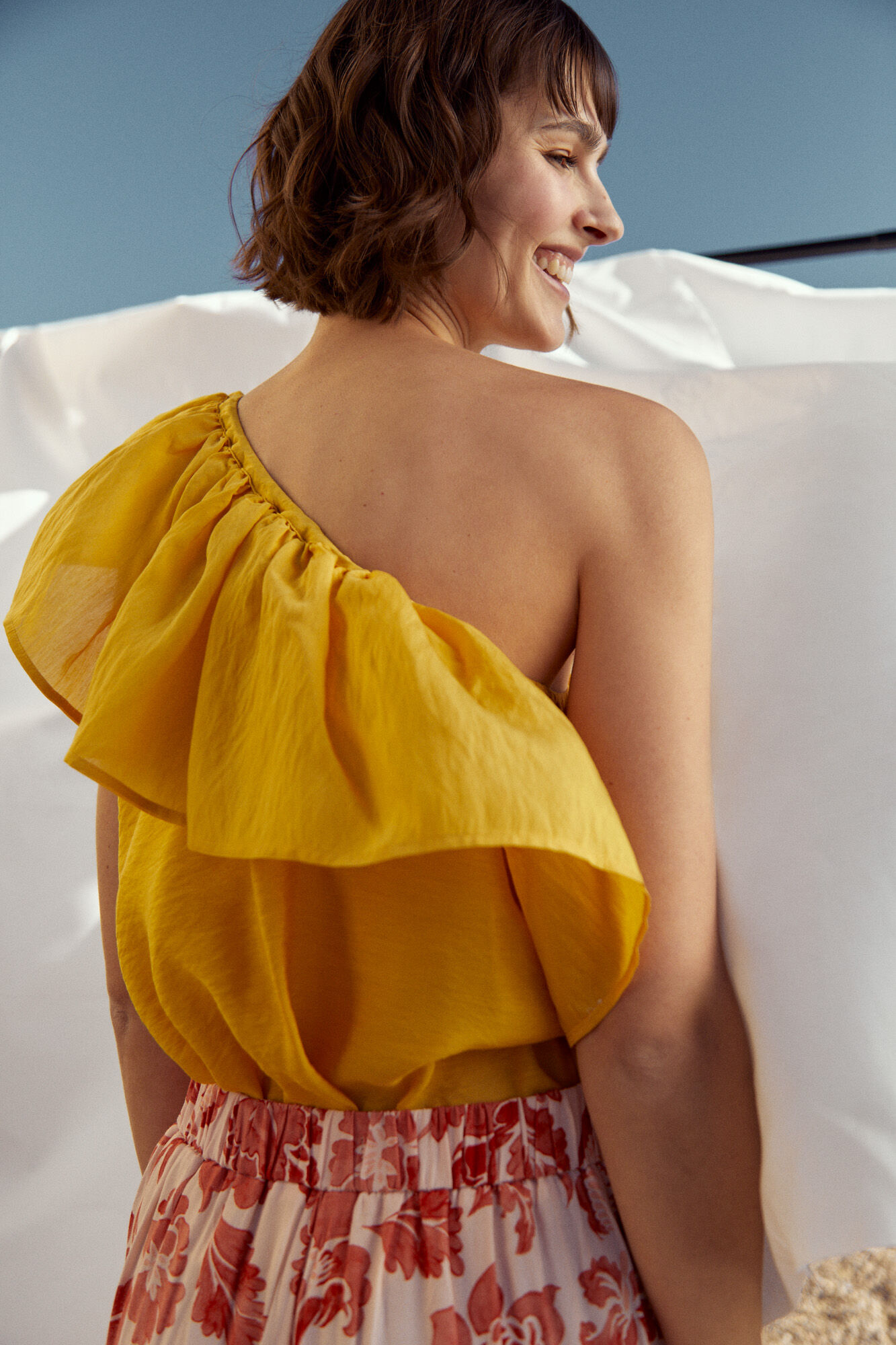 Blusa com babados - Dourada
