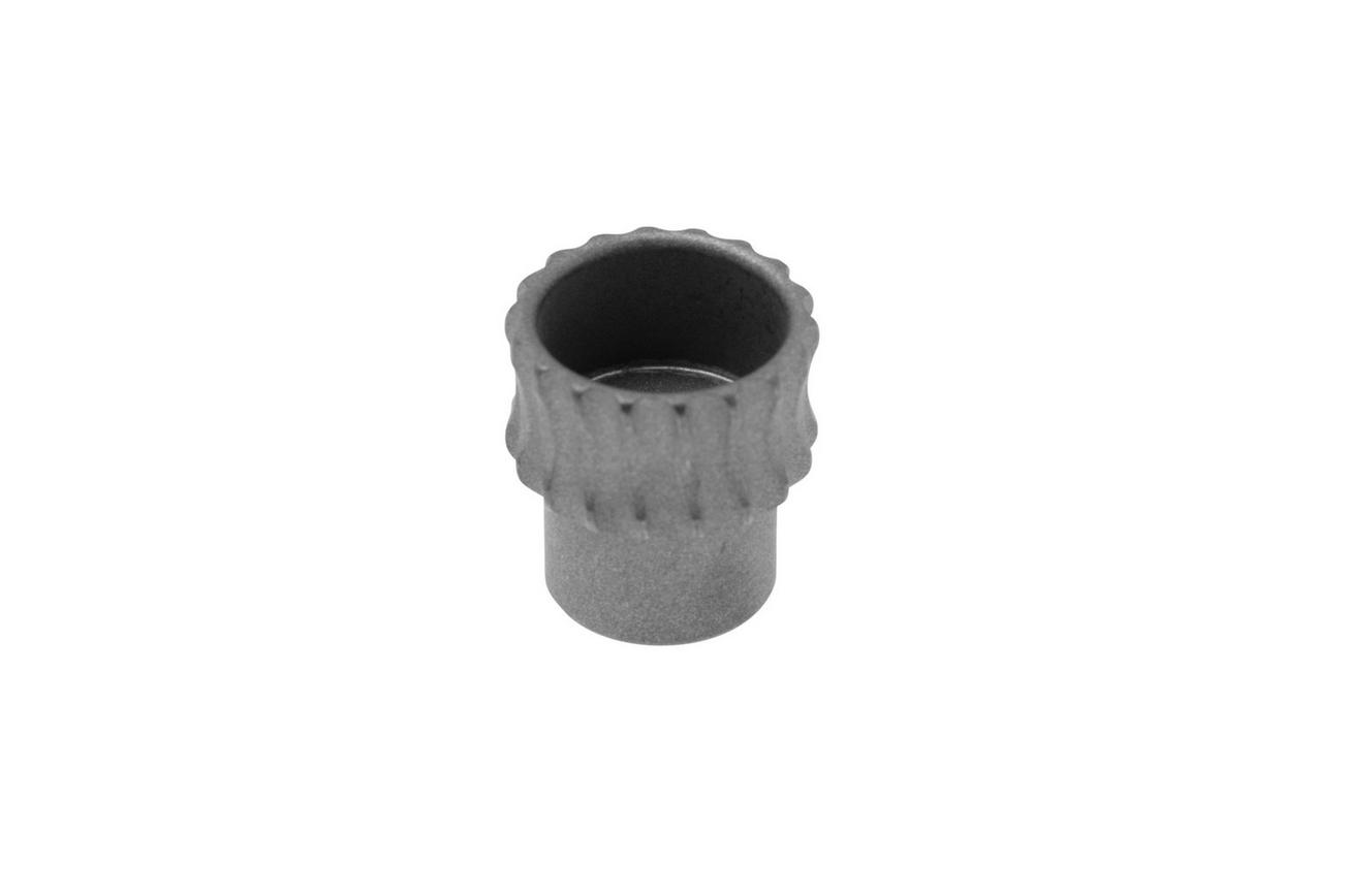 Daily Customs Simple Bead Twisted Concave Titanium, grijs