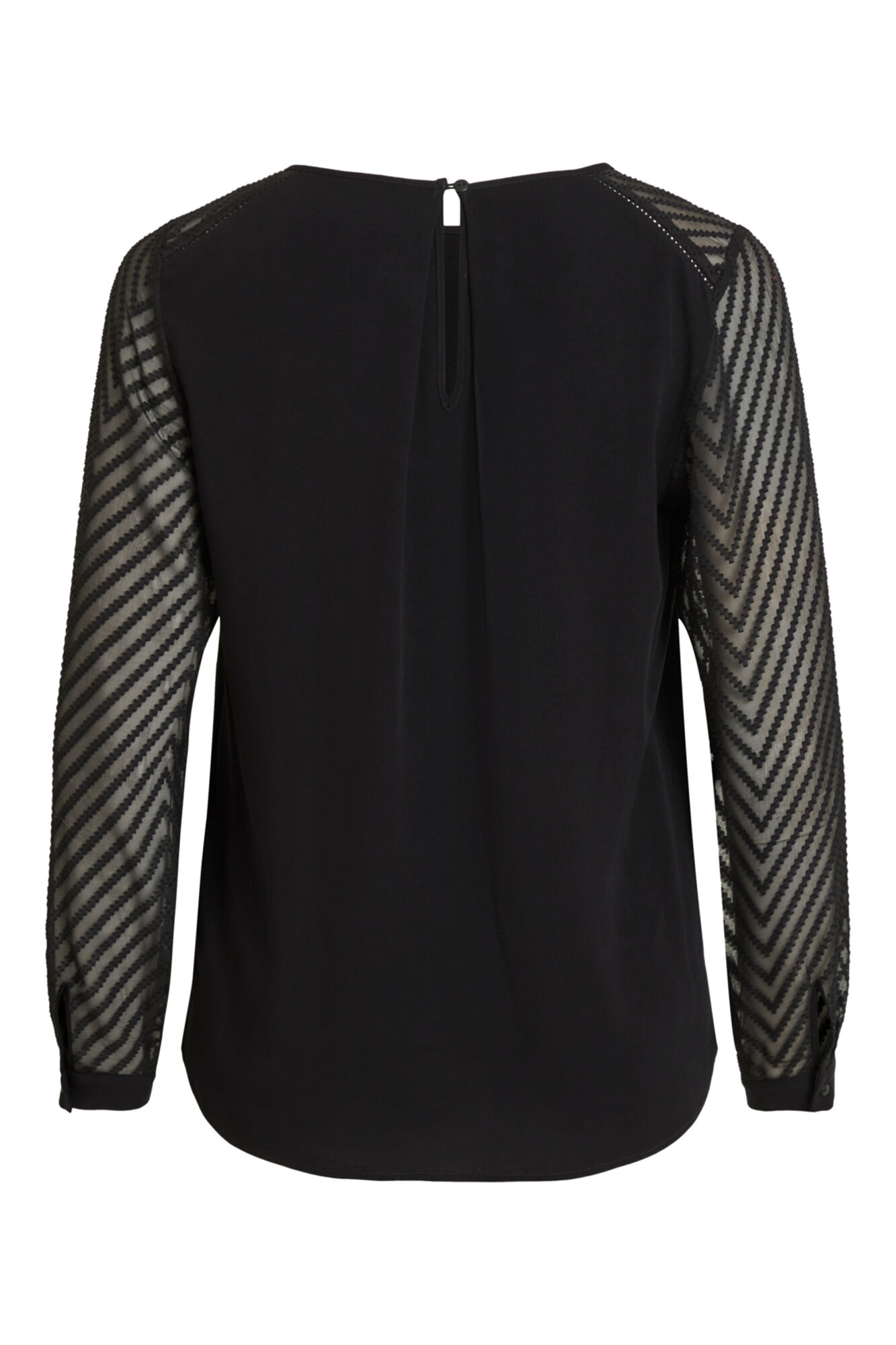 Blusa com mangas fantasia - Preta