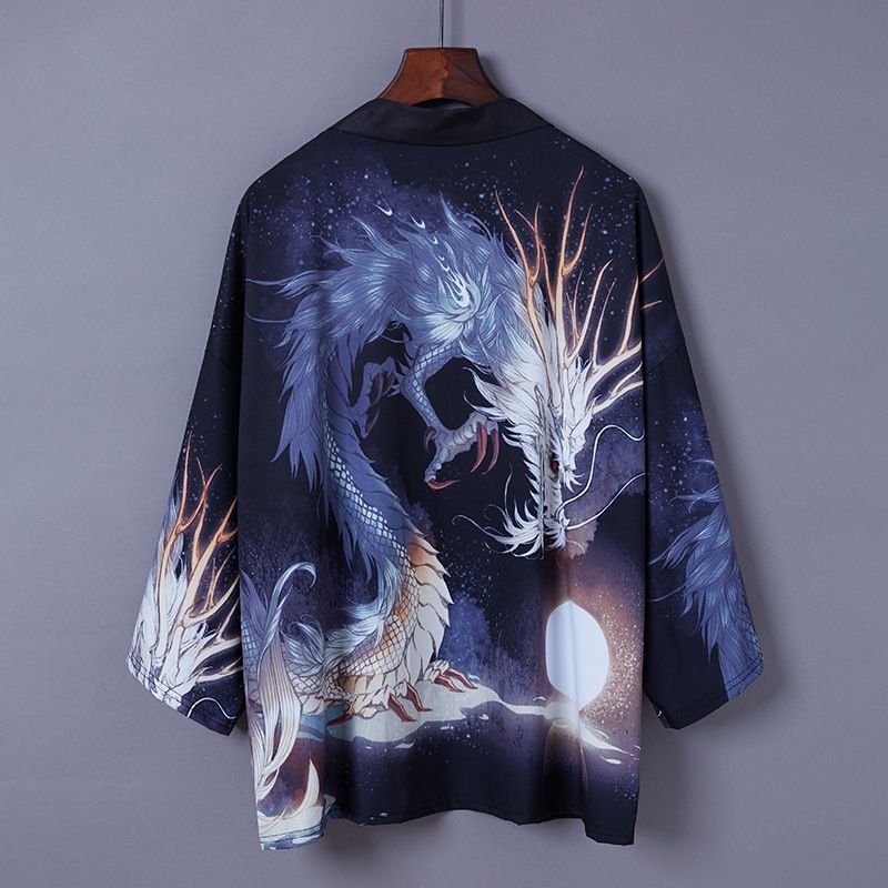 Acrius - Kimono-jasje met 3/4-mouwen en print