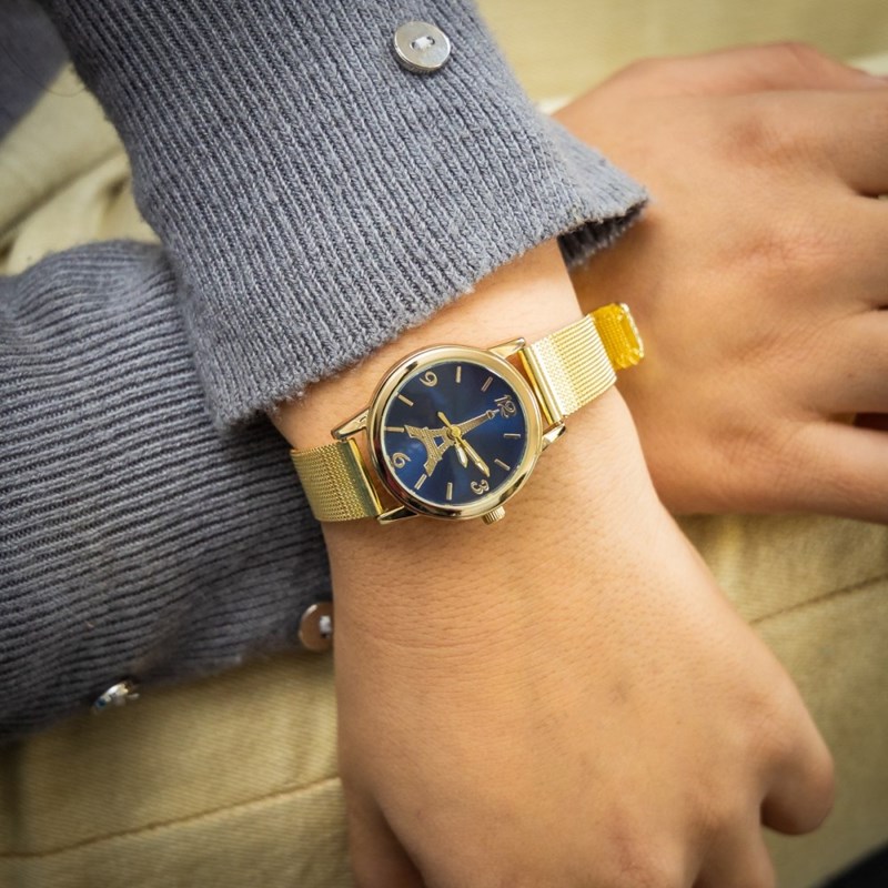 Montre Femme CHTIME bracelet Acier Doré