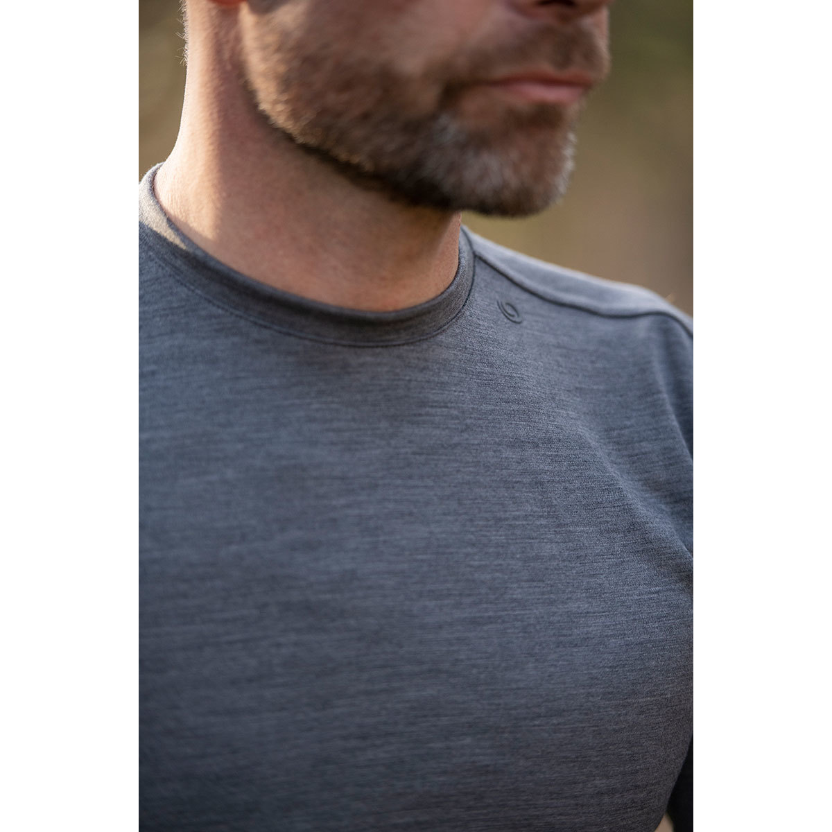 Woolpan Endless Merino Long Sleeve T-Shirt Grey Melange
