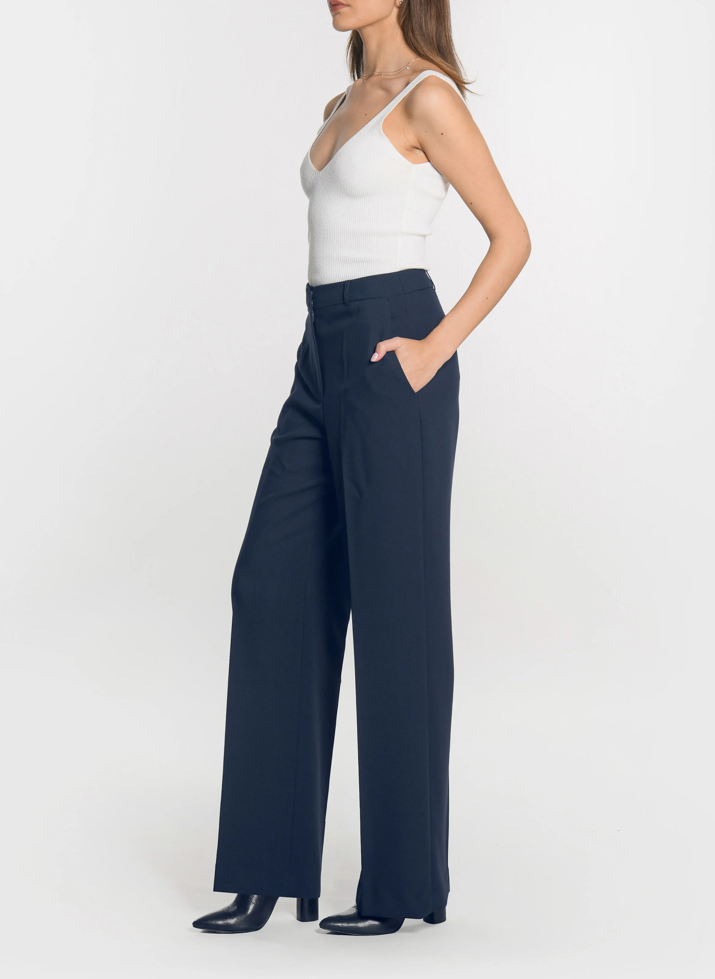 BRITNEY - Pantalon droit | Bleu