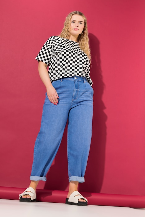 Ballon-Jeans, High Waist, Ballon Legs, 4-Pocket, Elastikbund