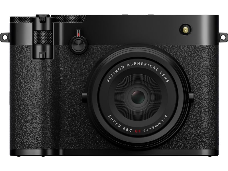 Fujifilm Fotokamera GFX 100RF Schwarz GFX-Kamera mit fest verbautem Objektiv und bringt die Mittelformat-Bildqualität in ein ultrakompaktes Design