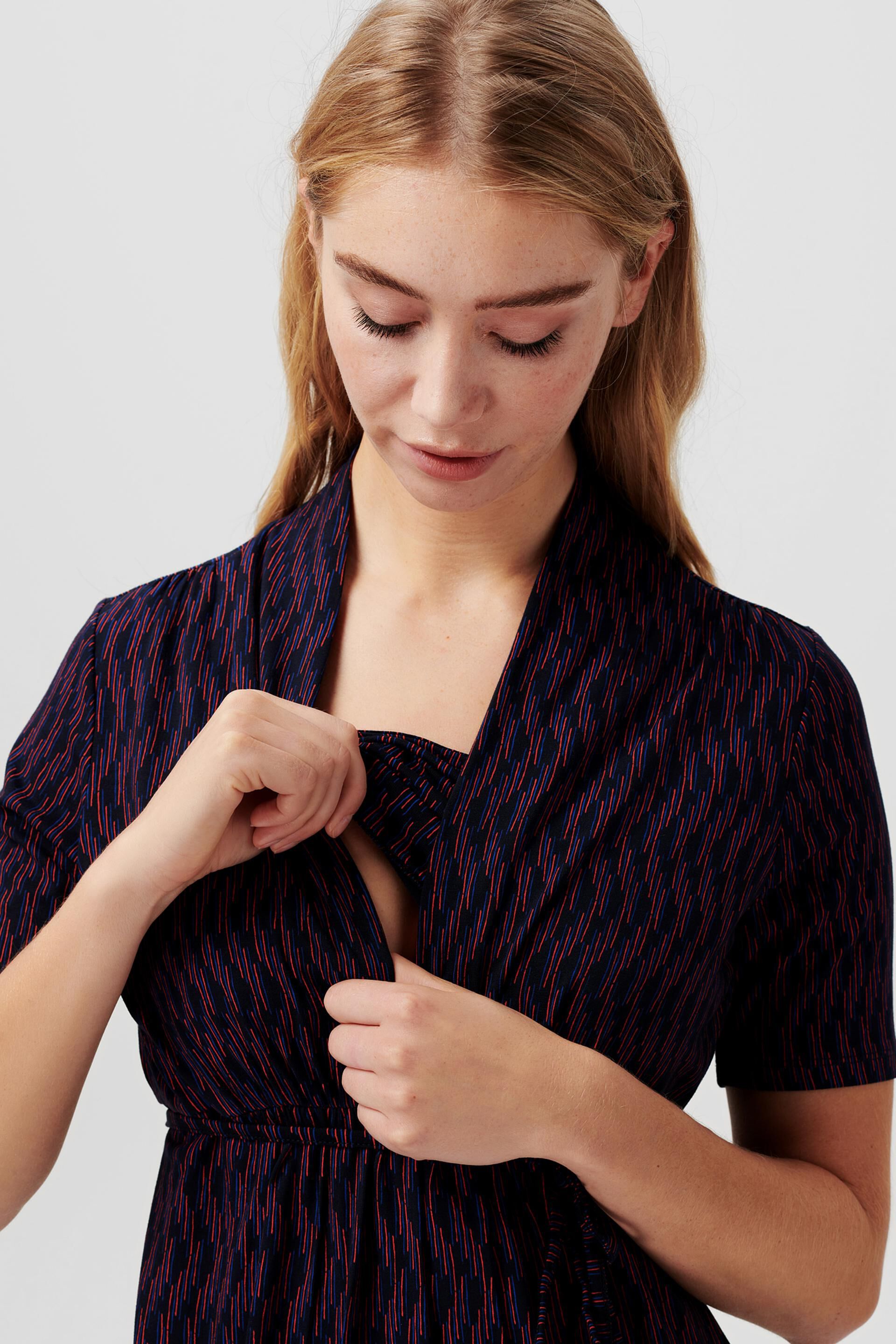 Robe en jersey à motif et fonction d’allaitement