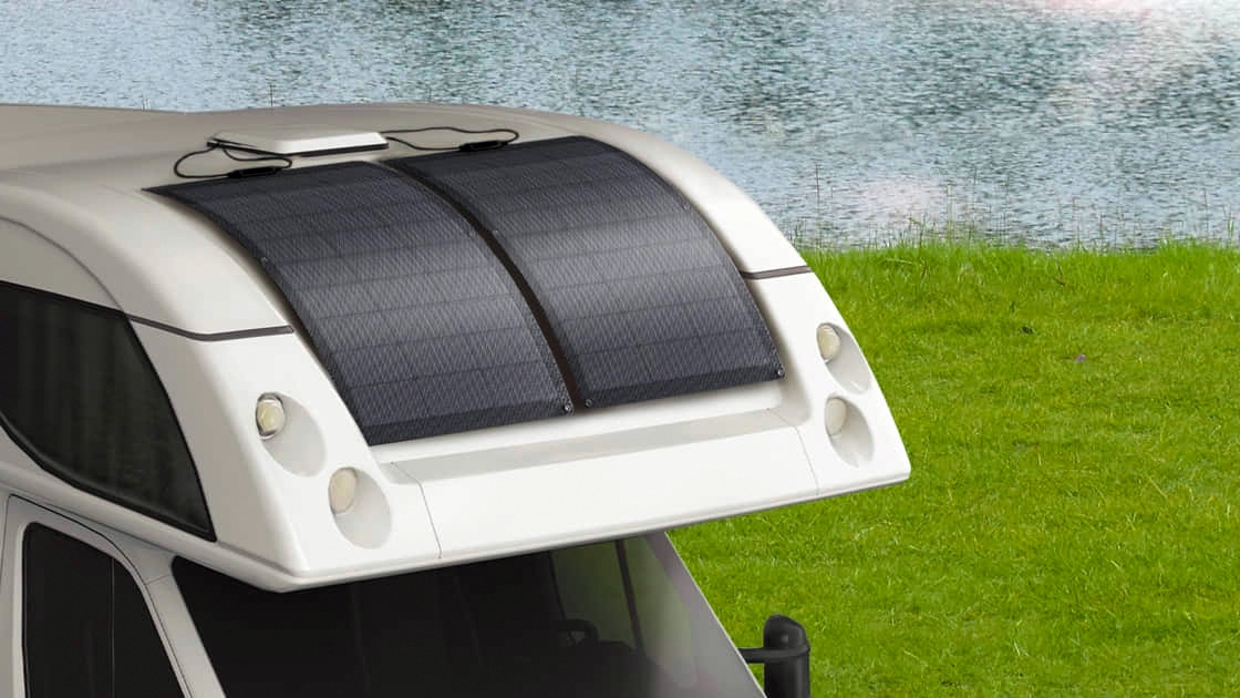 Mono-Solarpanel flexibel 12 V 100 W, Schindel-Tec.