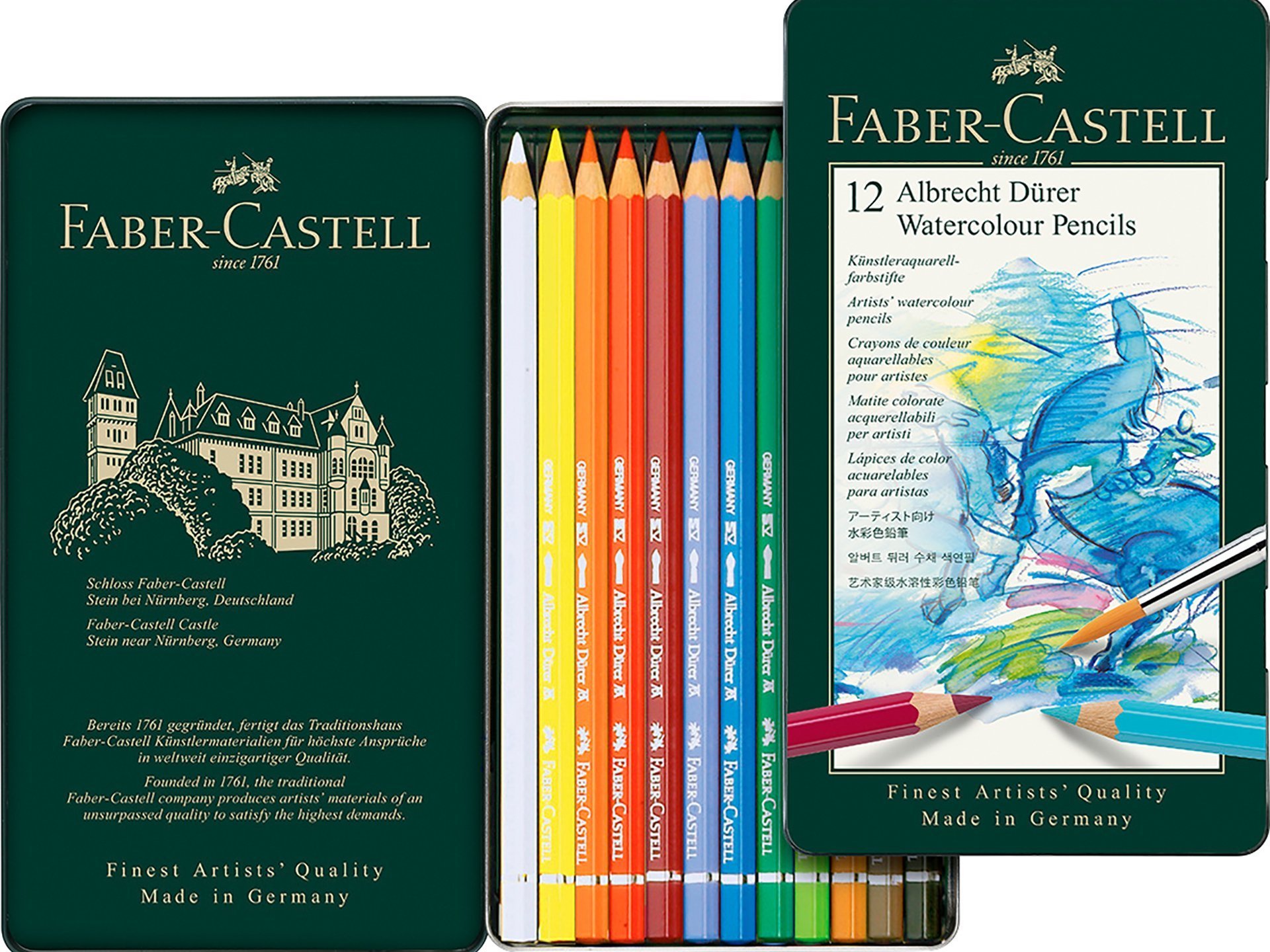 Faber-Castell Aquarellstifte Albr. Dürer, 12er-Set