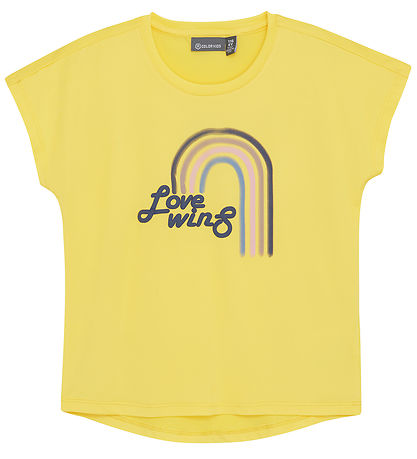 Color Kids T-Shirt - Banana Cream m. Print