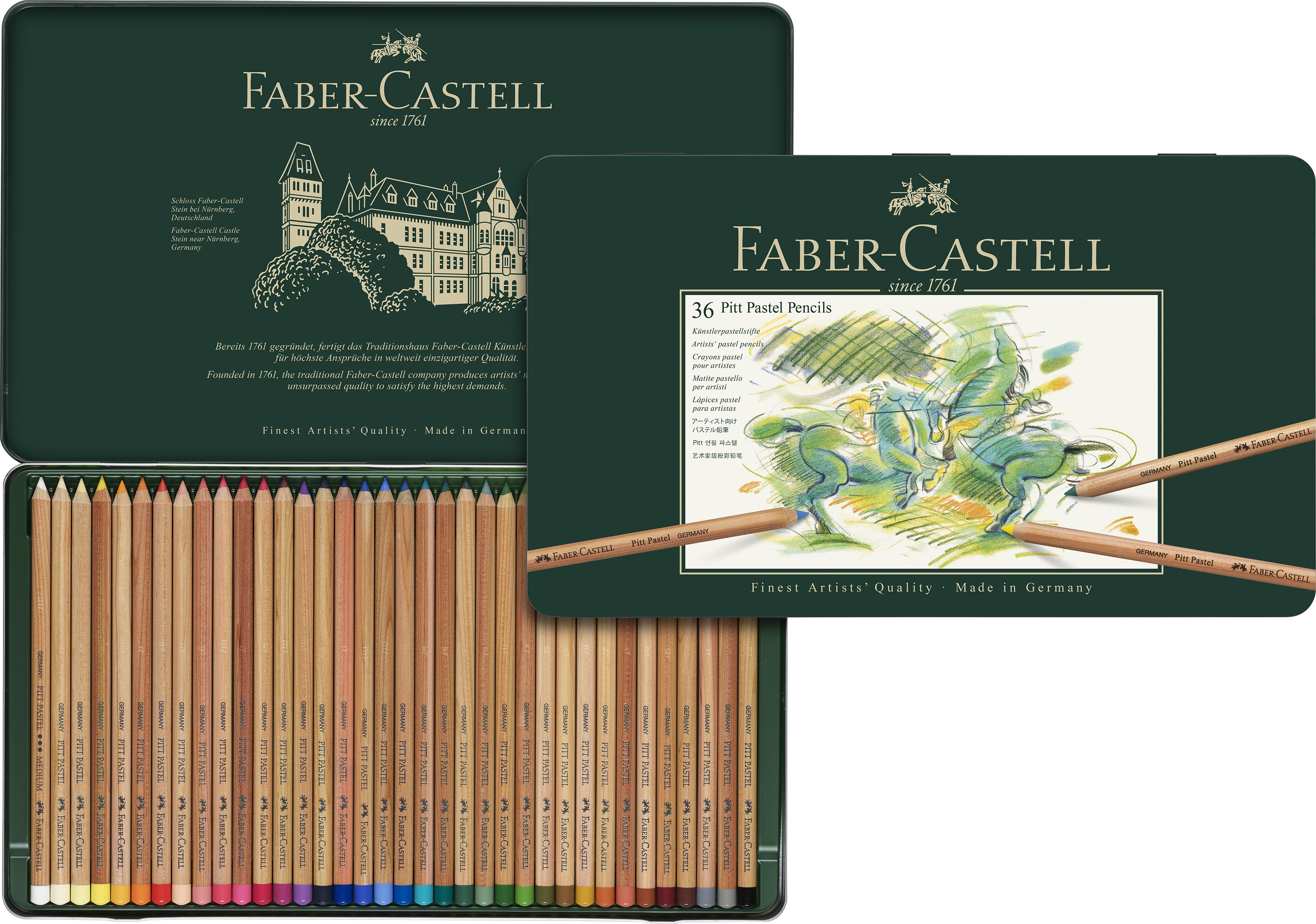 Faber-Castell - Pitt Pastel farveblyanter, 36 stk(112136)
