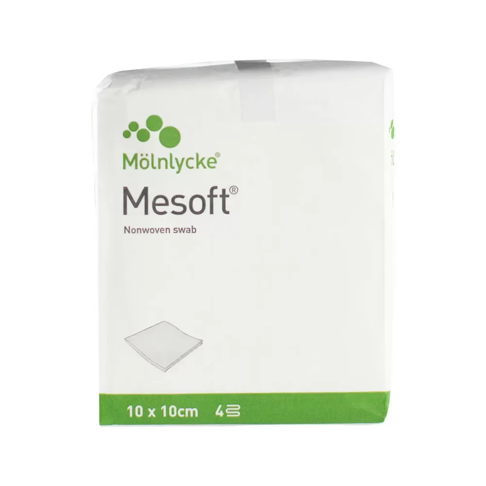 Mesoft kompres usteril 10x10cm - 100 stk