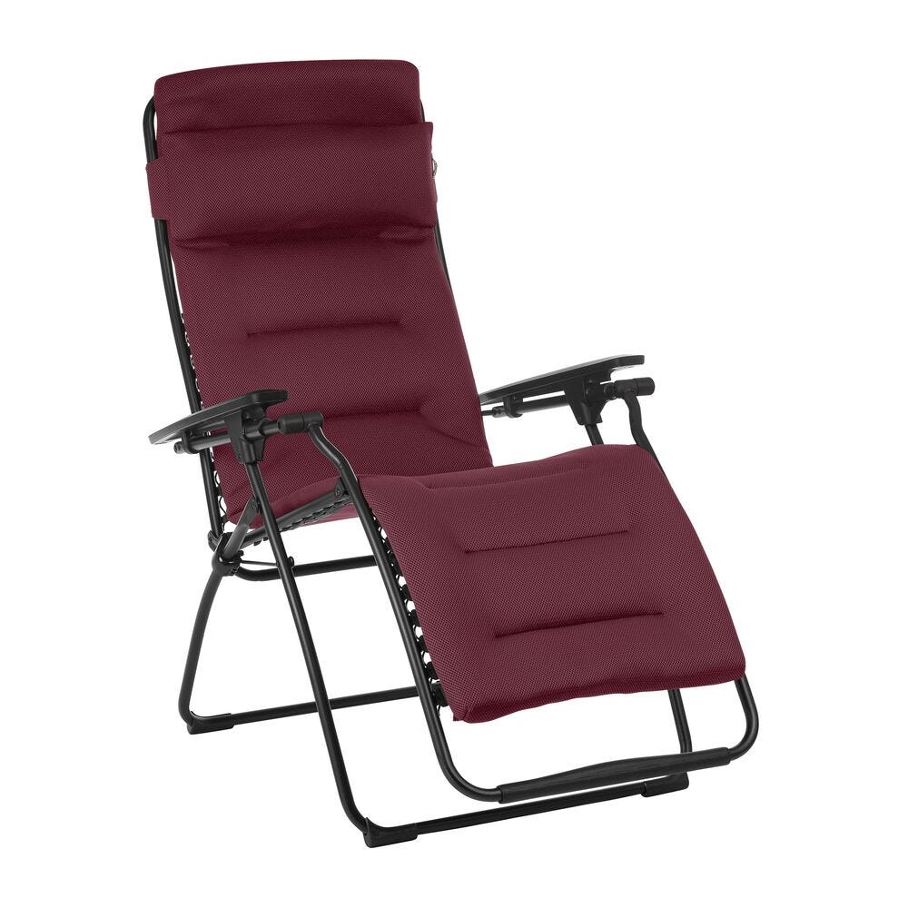 Gepolsterte Zero-Gravity-Relaxliege Futura AirComfort® Rot Bordeaux