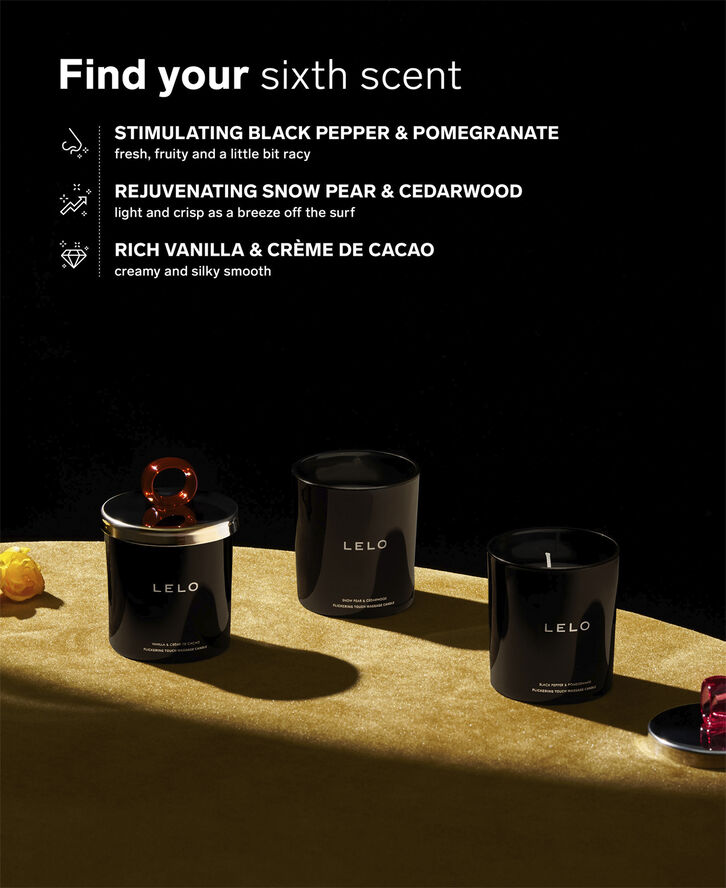 LELO Massagelys - Black Pepper & Pomegranate