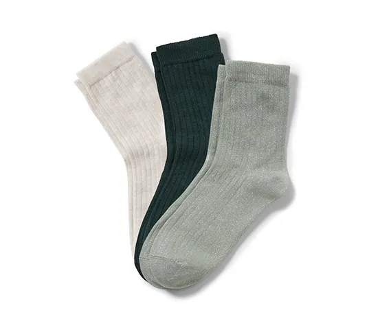 3 Paar Rippsocken