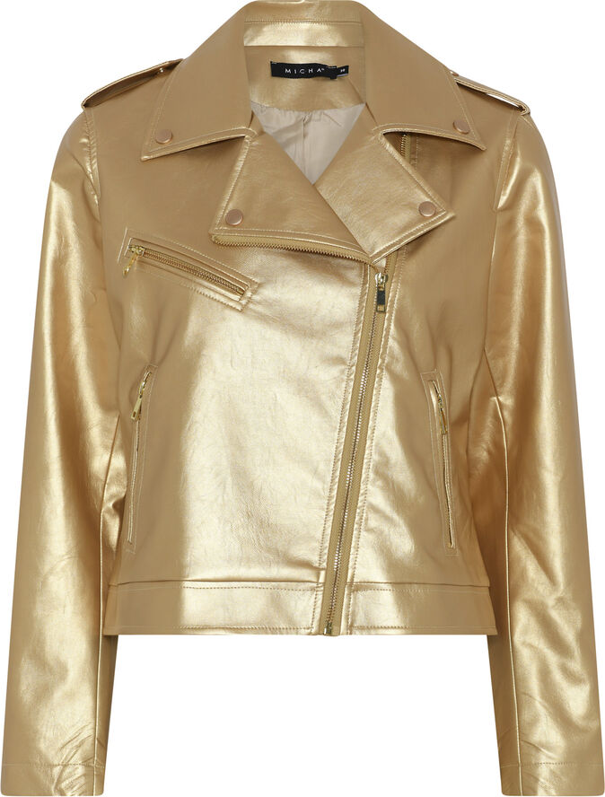 Micha Blazer_ Gold Fabric Gold