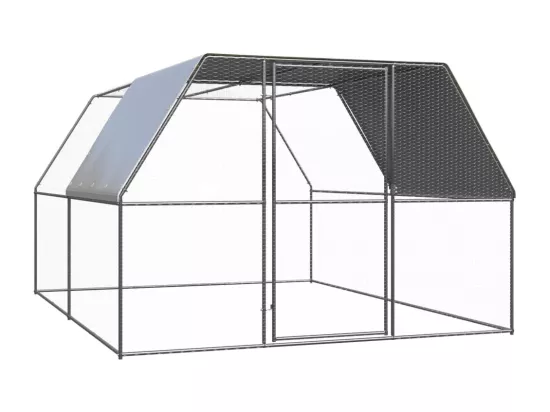 Poulailler d'extérieur 3x4x2 m Acier galvanisé