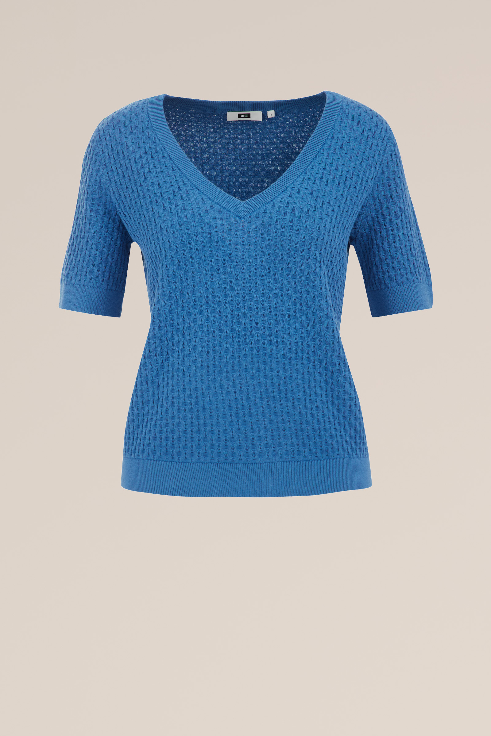trui met structuur WE Fashion Blauw