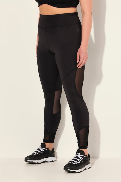 Sport-Leggings, Mesh-Einsätze, Tasche, recycelt