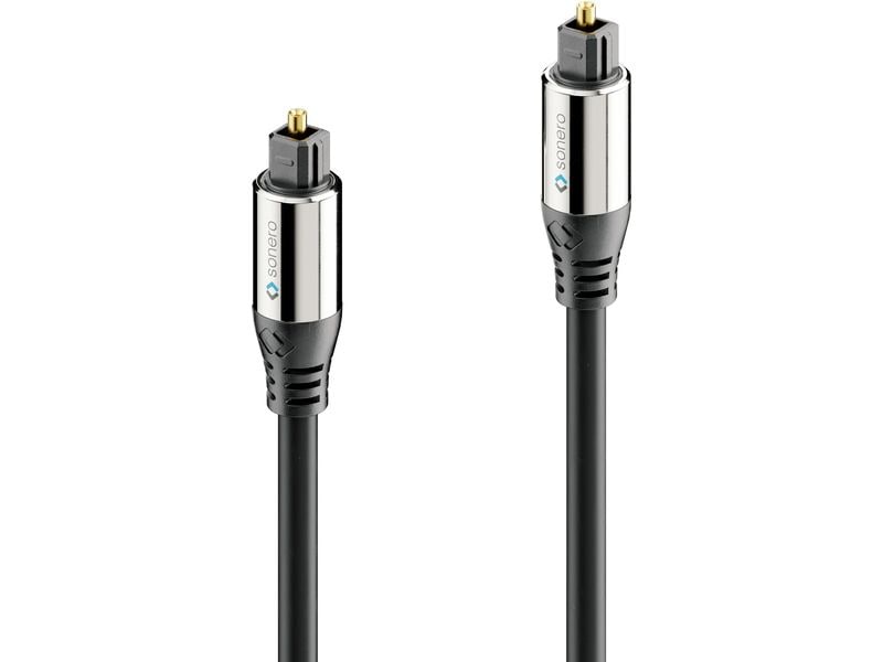 sonero Audio-Kabel optisches S/PDIF Toslink - Toslink 15 m Premium optisches S/PDIF Toslink Kabel mit geraden Steckern