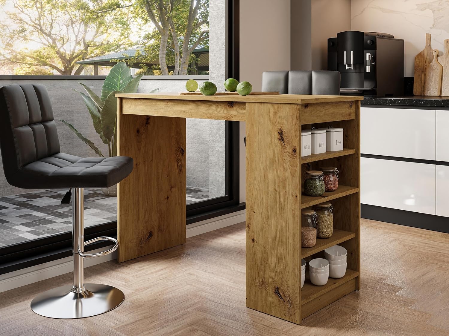 Mirjan24 Tisch für Esszimmer Zotino, Stylischer Rechteckiger Küchentisch, Esszimmertisch, Rechteckiger Esstisch (Eiche Artisan)