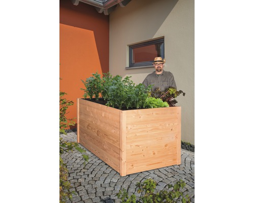 Klassieke verhoogde tuinbak Konsta XXL extra hoog 209x109x95 cm Douglasspar