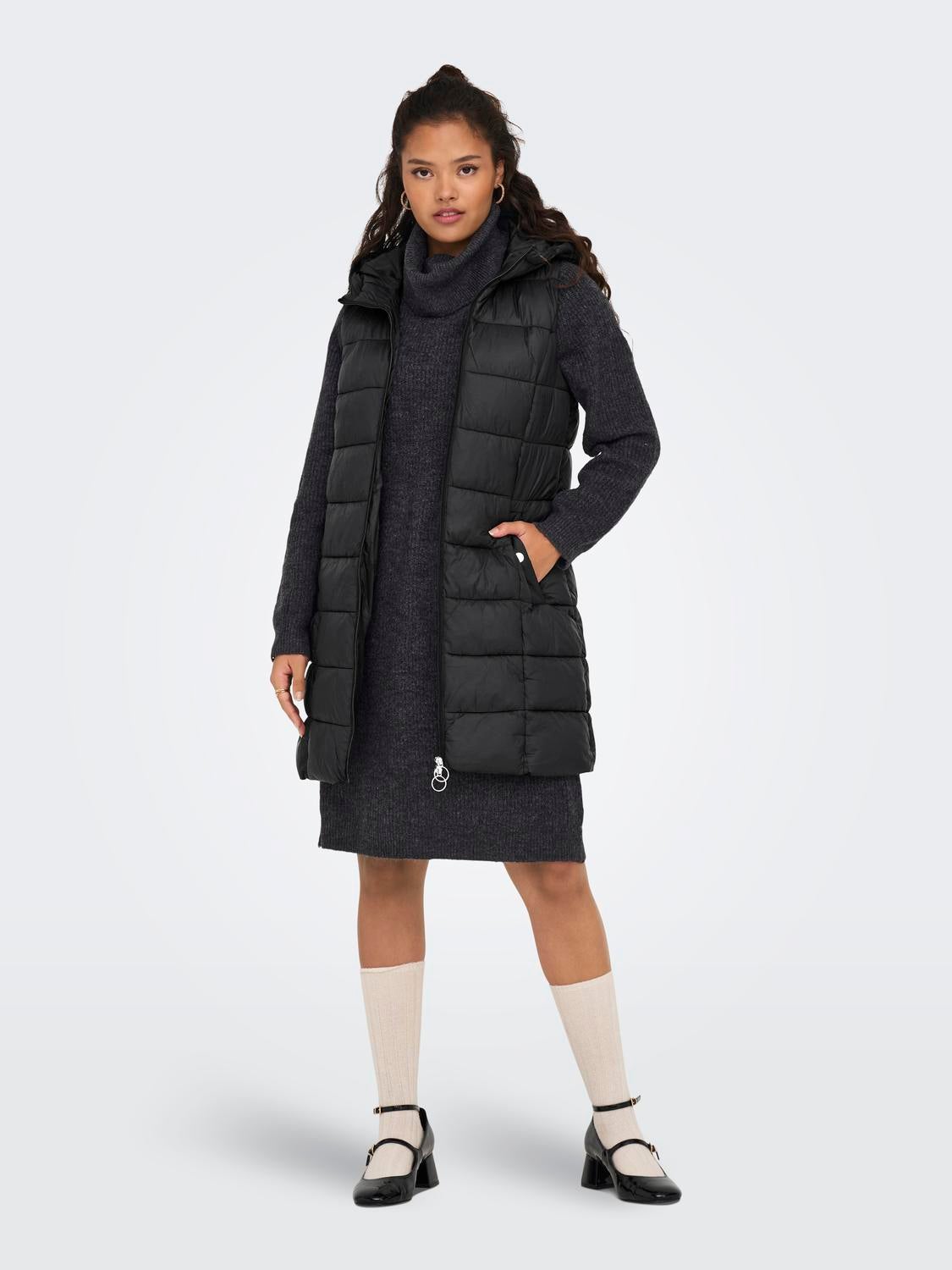 JDYZULU Steppmantel Black