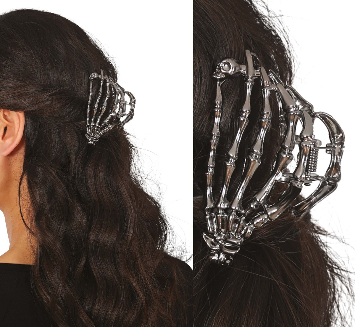 Halloween Haarclip Skelet 8,5cm