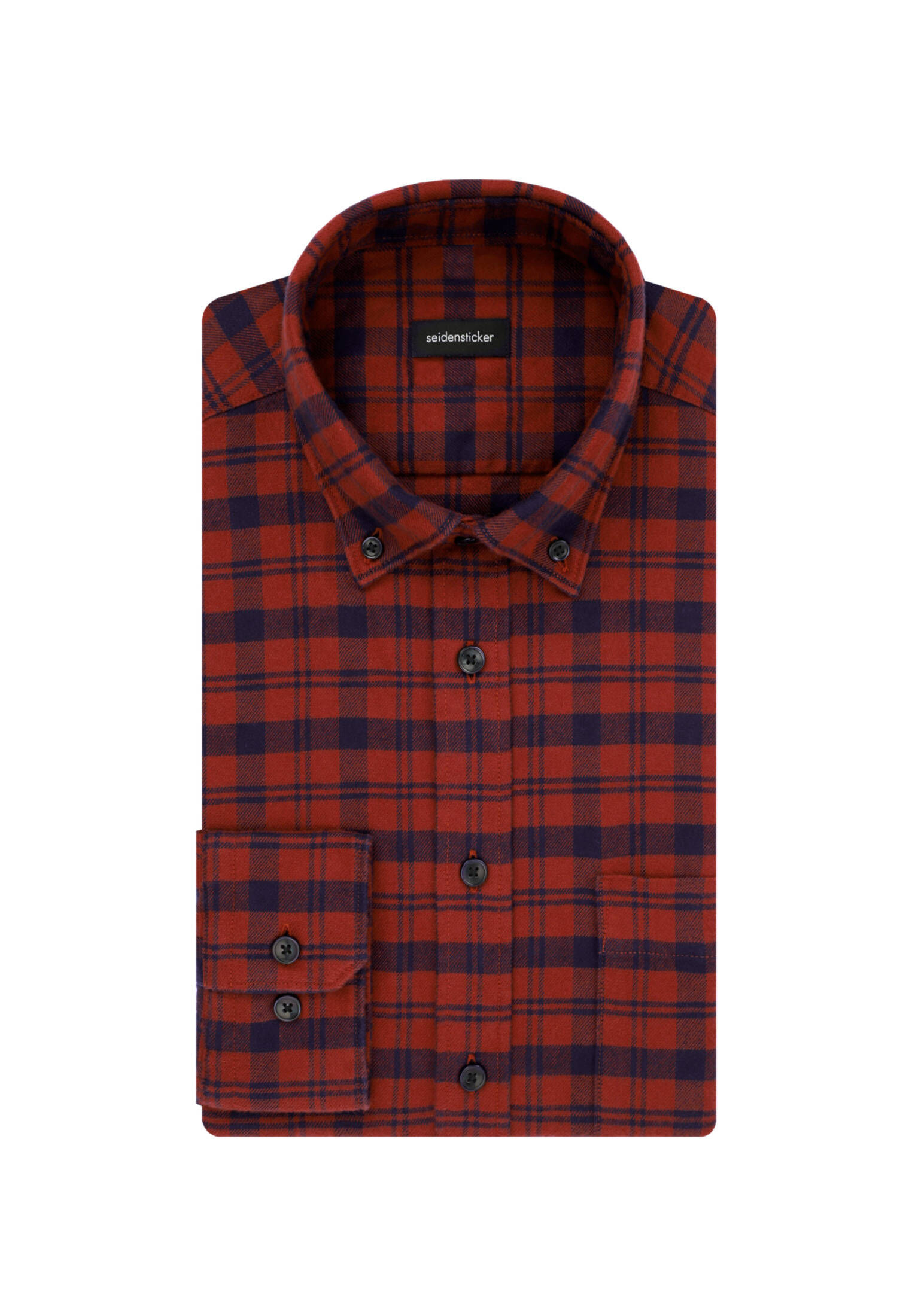 Seidensticker| Herren Casual Hemd Schwarze Rose
