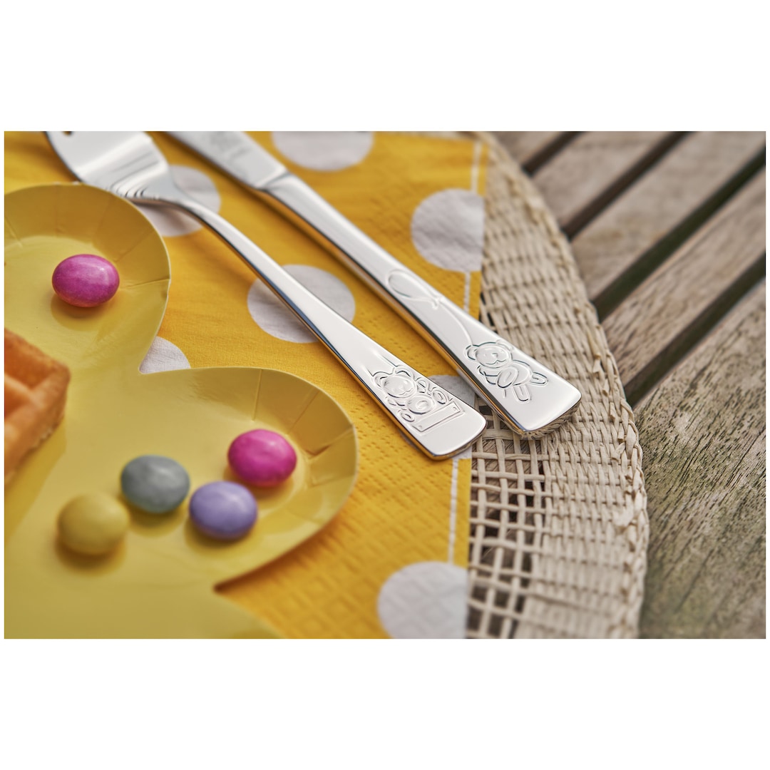 ZWILLING Kinderbesteck-Set TEDDY 4-teilig Edelstahl