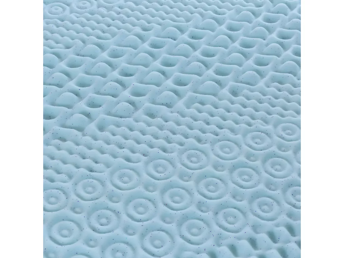 OLYMPE LITERIE | Surmatelas GEL REFRESH 90x190 cm | Mémoire de forme avec gel thermorégulateur
