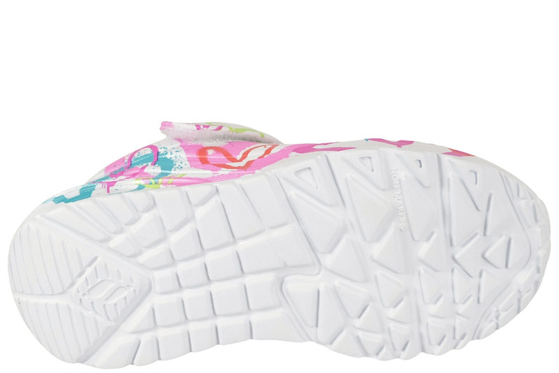 SKECHERS UNO LITE - HEART STATUS WHITE SNEAKER